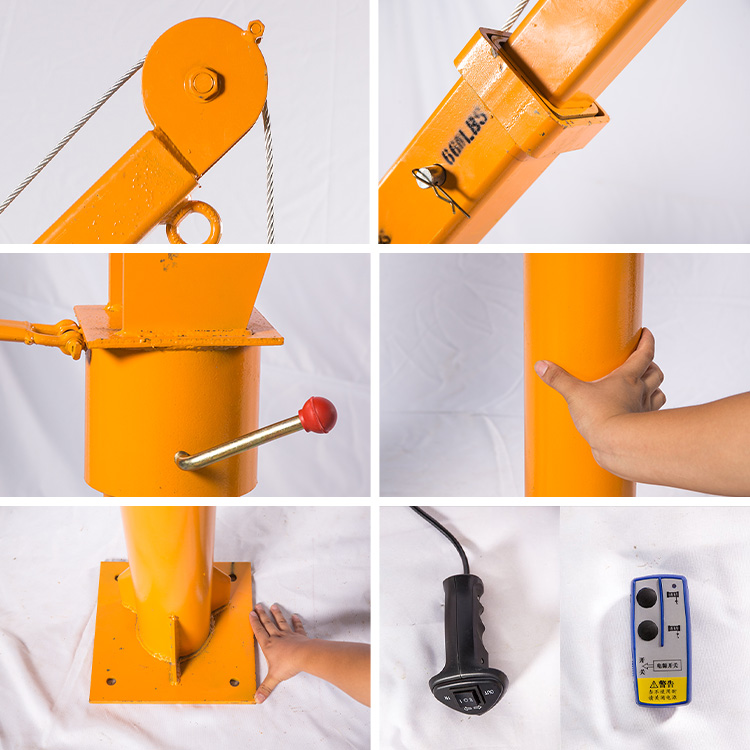 1000 kg small vehicle mounted cranes