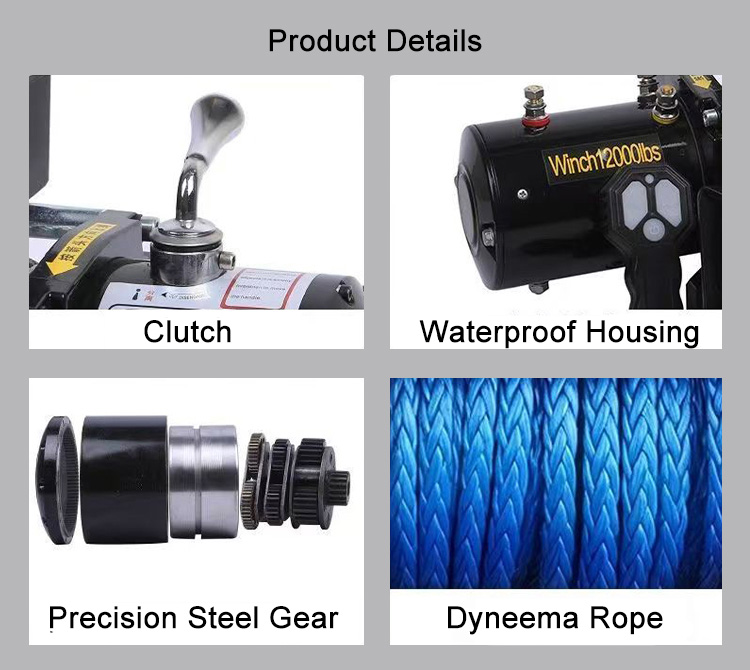 Dyneema Rope Electric Winch Details